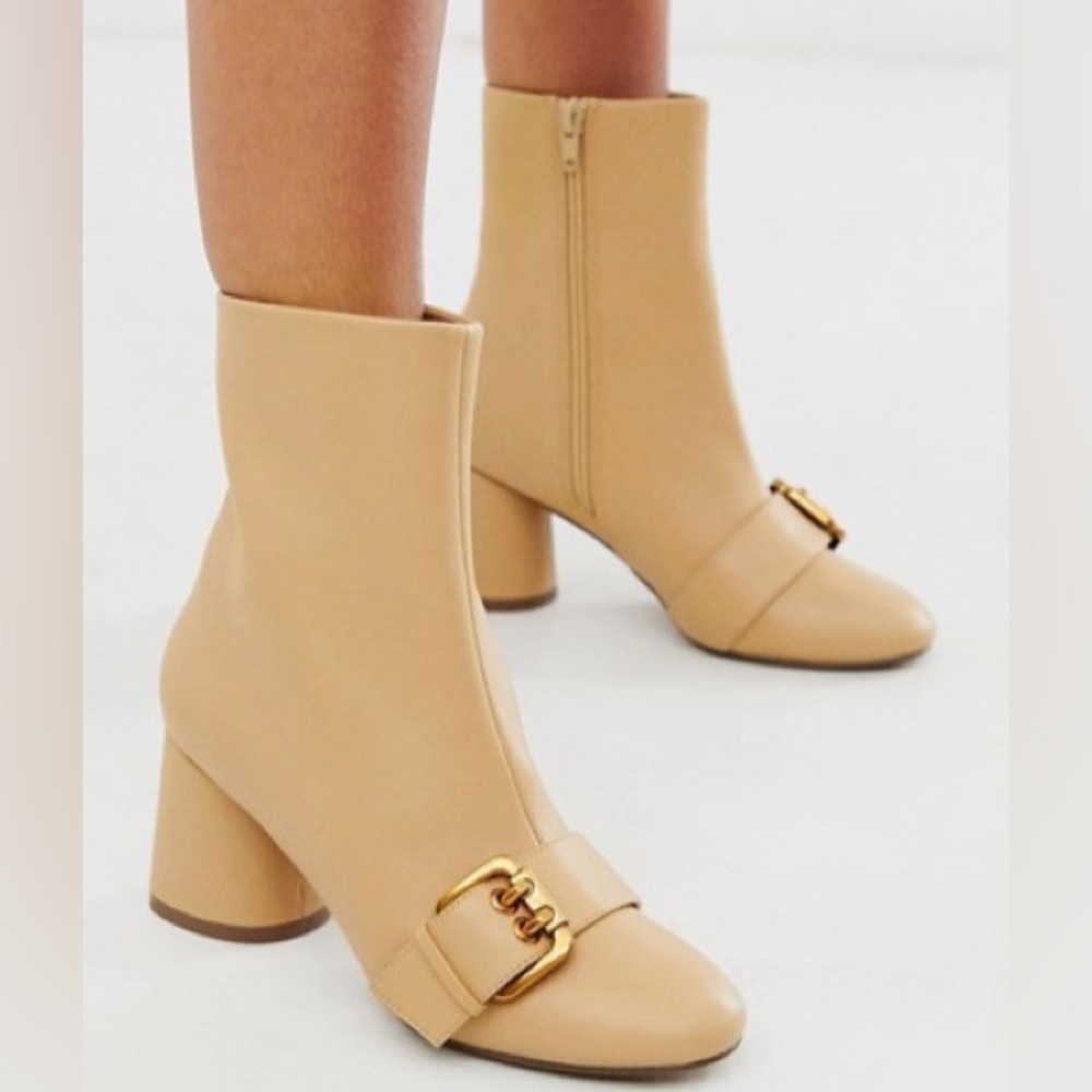 ASOS Boots with Gold Buckle